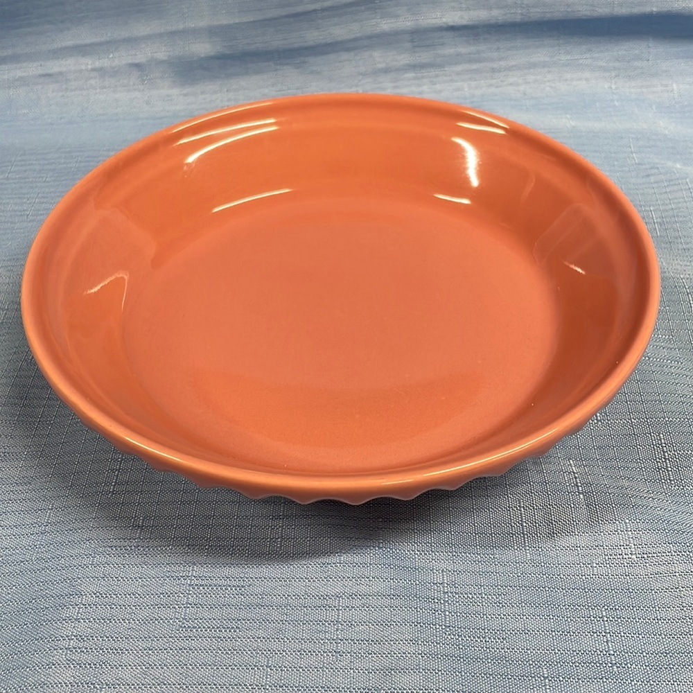 Fiesta 8” pie plate rose